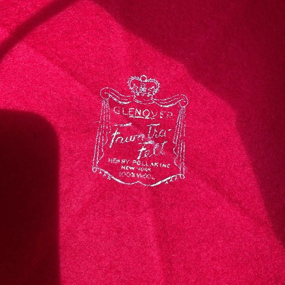 Vintage Red With Gold Accents 100% Wool Hat US Made Union Made - Picture 8 of 10